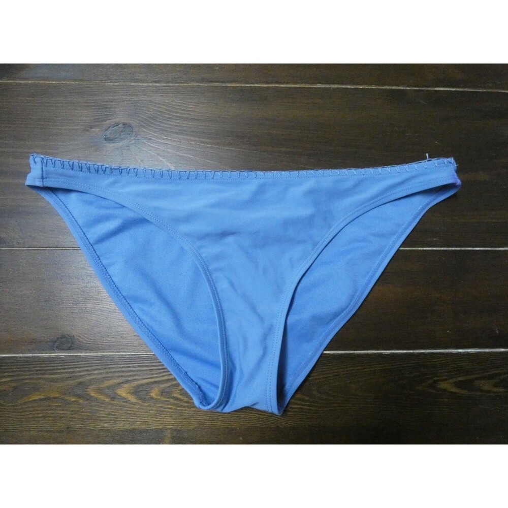 Ika-Kul Women's L Periwinkle Blue Bikini Bottoms Embroidered Waist Band Stretch